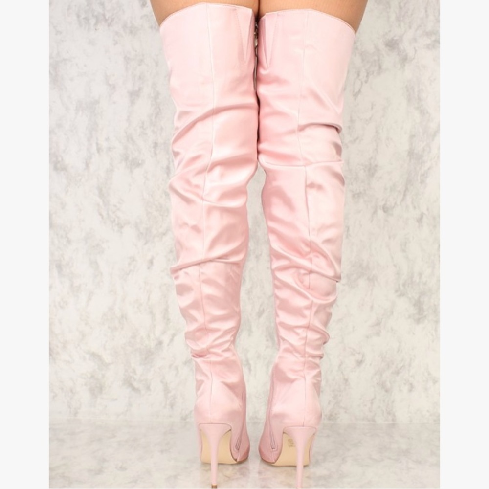 Pointy Thigh High Boots - Picture 2 of 4